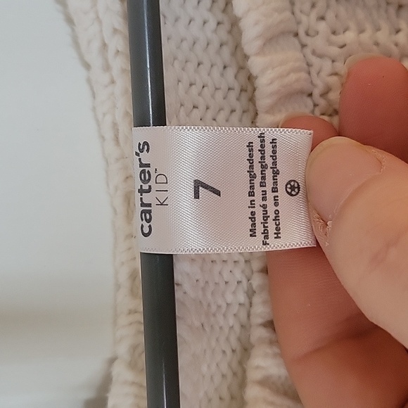 Carters off white Size 7 sweater dress - Picture 2 of 4